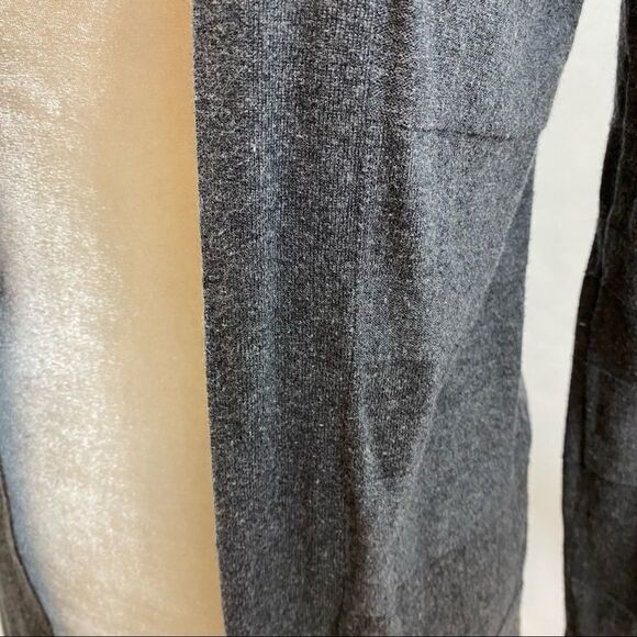 August Silk Grey Open Front Cardigan Sweater Size Small - Picture 8 of 11